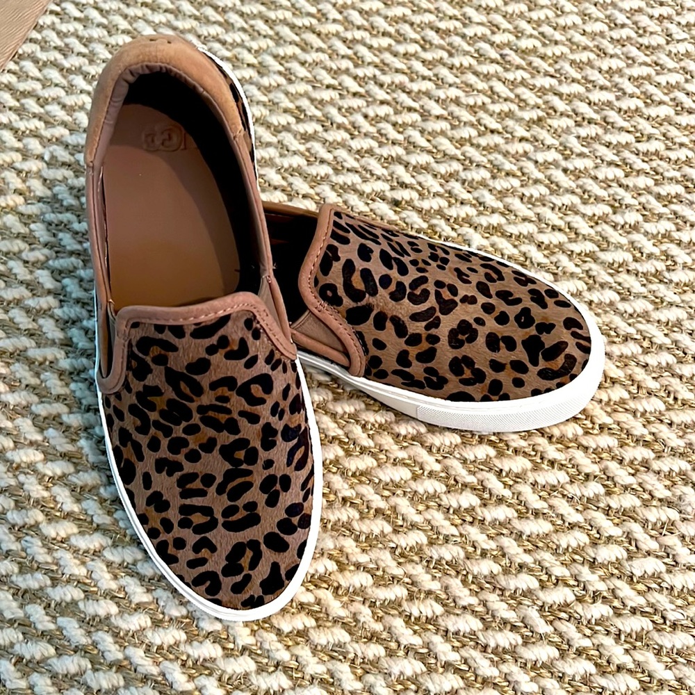 Women's Jass Exotic Leopard Print Calf Hair Slip On Sneakers